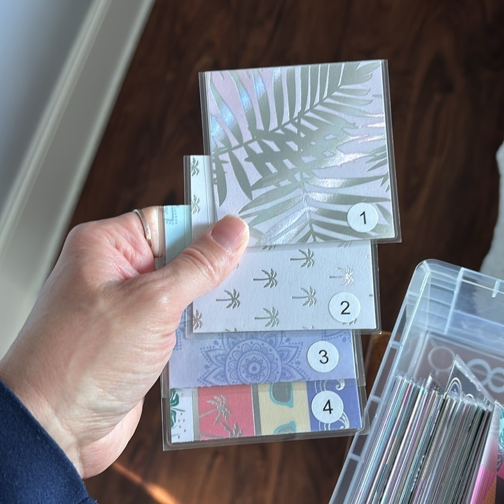 52 Week Savings Challenge Clear Storage Box with Colorful Cards - Picture 3 of 3